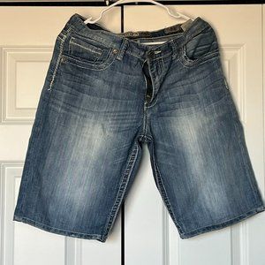 Mens Buckle Jean Shorts